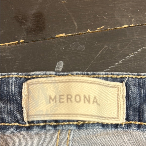 Merona Cuffed Capri Blue Jeans - Picture 7 of 8
